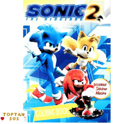 Sonic Boyama Kitabı Stickerlı (16 Sayfa)