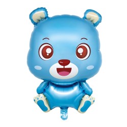 Toptan Ayıcık Mavi Folyo Balon