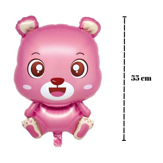 Toptan Ayıcık Pembe Folyo Balon Toptan Ayıcık Pembe Folyo Balon