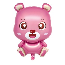Toptan Ayıcık Pembe Folyo Balon