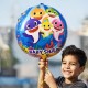 Toptan Baby Shark Yuvarlak Folyo Balon Toptan Baby Shark Yuvarlak Folyo Balon