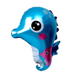 Toptan Deniz Atı Mavi Folyo Balon