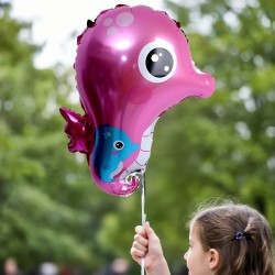 Toptan Deniz Atı Pembe Folyo Balon Toptan Deniz Atı Pembe Folyo Balon