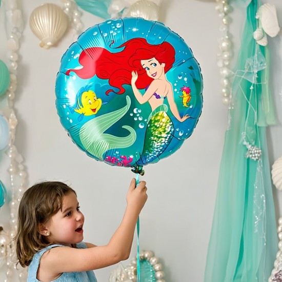 Toptan Deniz Kızı Yuvarlak Folyo Balon Toptan Deniz Kızı Yuvarlak Folyo Balon