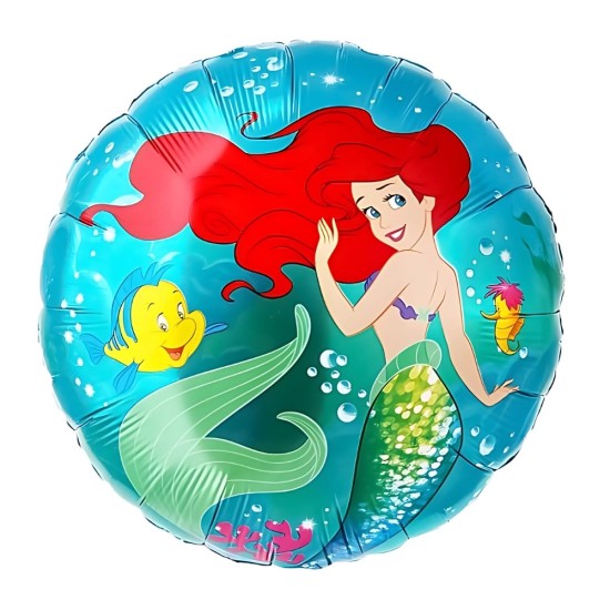 Toptan Deniz Kızı Yuvarlak Folyo Balon Toptan Deniz Kızı Yuvarlak Folyo Balon