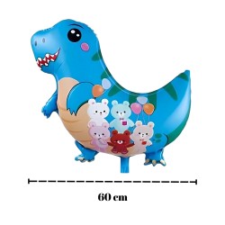 Toptan Dinazor Mavi Folyo Balon