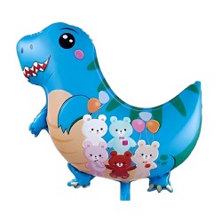 Toptan Dinazor Mavi Folyo Balon