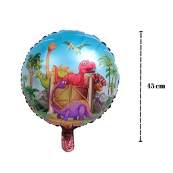 Toptan Dinazor Yuvarlak Folyo Balon