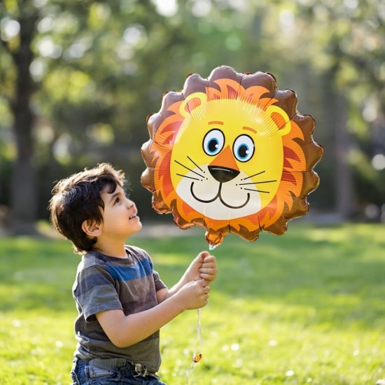 Toptan Safari Hayvanları Folyo Balon Aslan Toptan Safari Hayvanları Folyo Balon Aslan