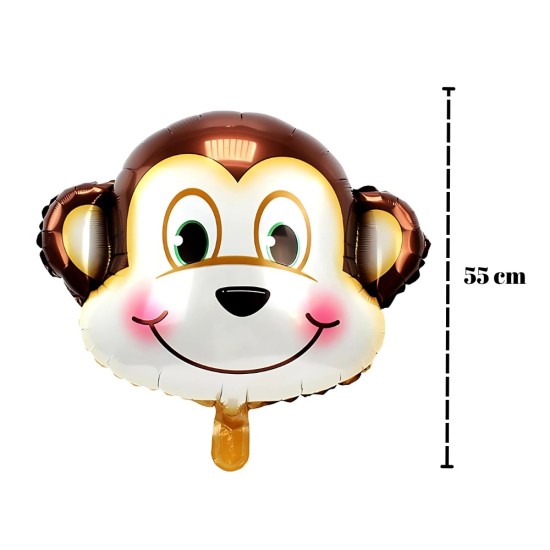Toptan Safari Hayvanları Folyo Balon Maymun
