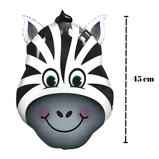 Toptan Safari Hayvanları Folyo Balon Zebra