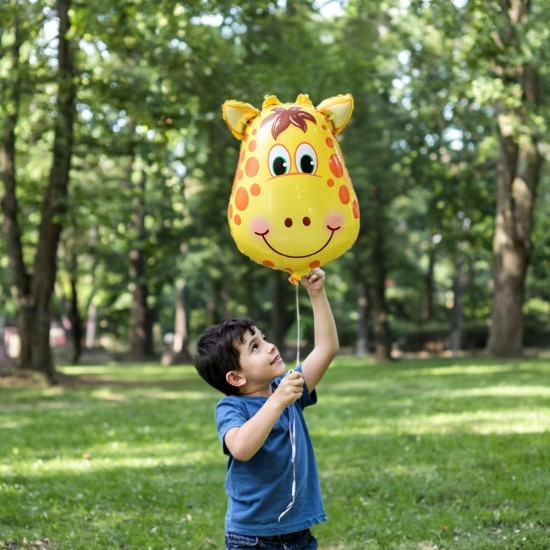 Toptan Safari Hayvanları Zürafa Folyo Balon