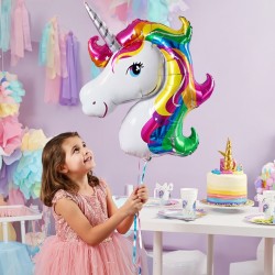 Toptan Unicorn At Kafa Folyo Balon Toptan Unicorn At Kafa Folyo Balon