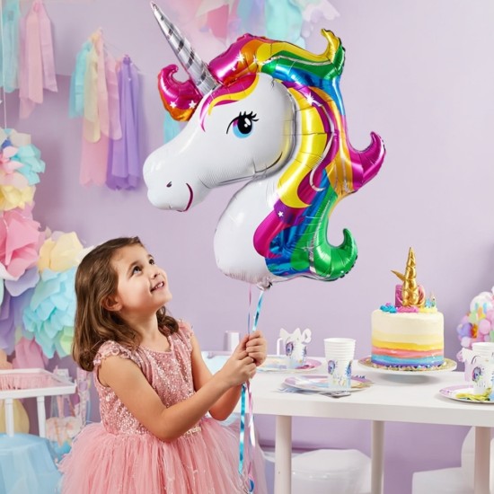 Toptan Unicorn At Kafa Folyo Balon
