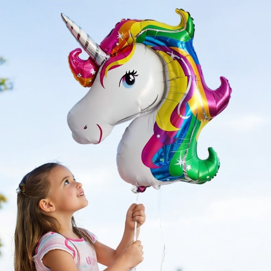 Toptan Unicorn At Kafa Folyo Balon