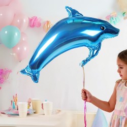 Toptan Yunus Mavi Folyo Balon