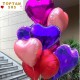 Toptan Mor Metalik Folyo Kalp Balon (45 cm)