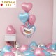 Toptan Pembe Metalik Folyo Kalp Balon (45 cm)