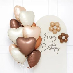 Toptan Bej Folyo Kalp Balon (45 cm) Toptan Bej Folyo Kalp Balon (45 cm)