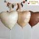 Toptan Karamel Folyo Kalp Balon (45 cm)