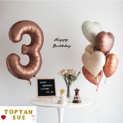 Toptan Karamel Folyo Kalp Balon (45 cm) Toptan Karamel Folyo Kalp Balon (45 cm)