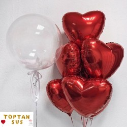 Toptan Kırmızı Folyo Kalp Balon (45 cm) Toptan Kırmızı Folyo Kalp Balon (45 cm)