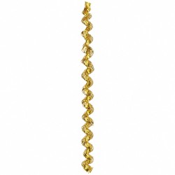 Toptan Metalize Spiral Fransen Altın 300 cm