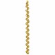 Toptan Metalize Spiral Fransen Altın 300 cm Toptan Metalize Spiral Fransen Altın 300 cm