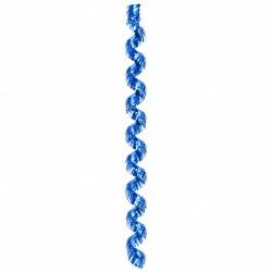 Toptan Metalize Spiral Fransen Mavi 300 cm