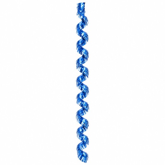 Toptan Metalize Spiral Fransen Mavi 300 cm Toptan Metalize Spiral Fransen Mavi 300 cm