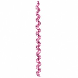 Toptan Metalize Spiral Fransen Pembe 300 cm