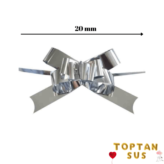 Toptan Çekmeli Hediye Paketi Süsü Metalik 20 mm 50 Adet Toptan Çekmeli Hediye Paketi Süsü Metalik 20 mm 50 Adet