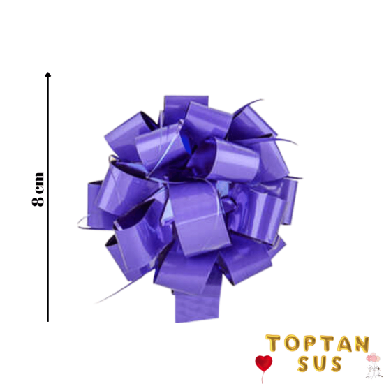 Toptan Hediye Paketi Süsü Plain Ponpon Karışık Renk 24 Adet