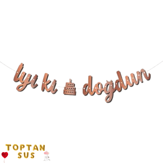 İyi Ki Doğdun Rose Kaligrafi Banner