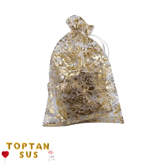 Toptan Kına Kesesi Gold 9x12 cm  (100 Adet)