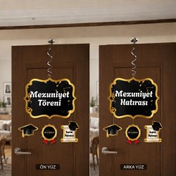 Toptan Asmalı Tavan Süs Mezuniyet Partisi 130 cm (Paketli Set)