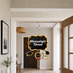 Toptan Asmalı Tavan Süs Mezuniyet Partisi 130 cm (Paketli Set)