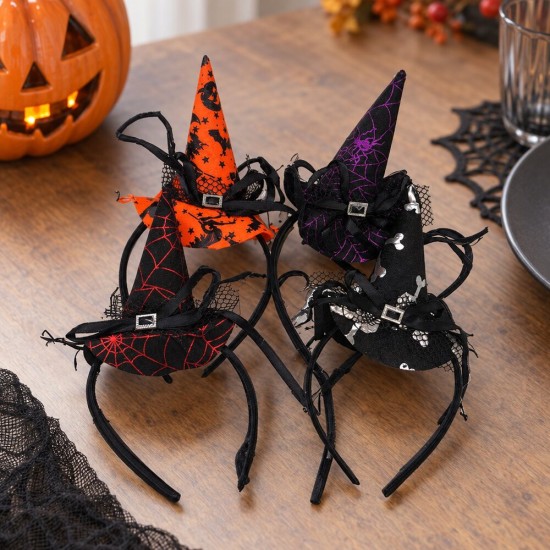 Toptan Halloween Cadı Şapkası Taç Karışık Toptan Halloween Cadı Şapkası Taç Karışık
