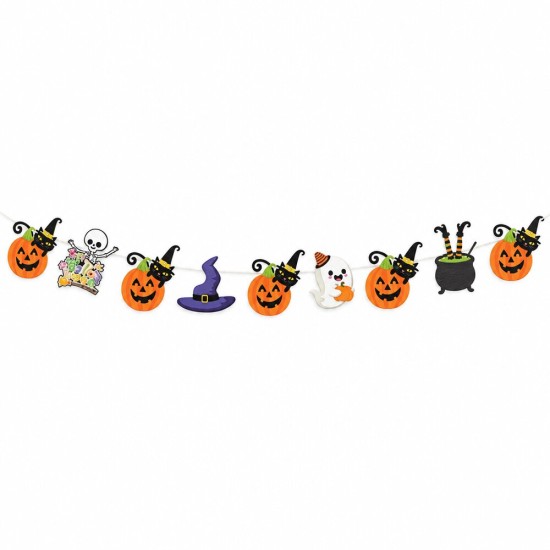Toptan Halloween Dekoratif Banner, Balkabağı Figürlü Toptan Halloween Dekoratif Banner, Balkabağı Figürlü