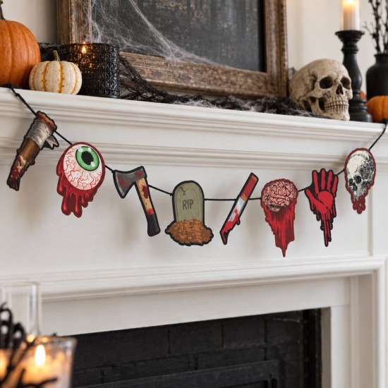 Toptan Halloween Dekoratif Banner, Kanlı Tema Toptan Halloween Dekoratif Banner, Kanlı Tema