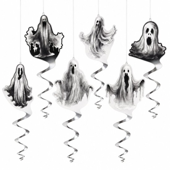 Toptan Halloween Dev Tavan Süsü Hayalet, 6 Adet Toptan Halloween Dev Tavan Süsü Hayalet, 6 Adet