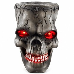 Toptan Halloween Frankenstein Kafa, Sese Duyarlı Işıklı