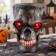 Toptan Halloween Frankenstein Kafa, Sese Duyarlı Işıklı Toptan Halloween Frankenstein Kafa, Sese Duyarlı Işıklı