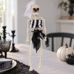 Toptan Halloween İskelet Gelin Maskot, 40 cm