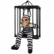 Toptan Halloween Kafesli Mahkum İskelet, Işıklı Sesli