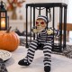 Toptan Halloween Kafesli Mahkum İskelet, Işıklı Sesli