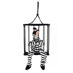 Toptan Halloween Kafesli Mahkum Tek Göz, Işıklı Sesli