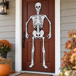 Toptan Halloween Karton İskelet Kapı Süsü, 150 cm