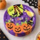 Toptan Halloween Karton Tabak Cadı Desenli, 8 Adet Toptan Halloween Karton Tabak Cadı Desenli, 8 Adet