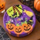 Toptan Halloween Karton Tabak Cadı Desenli, 8 Adet Toptan Halloween Karton Tabak Cadı Desenli, 8 Adet